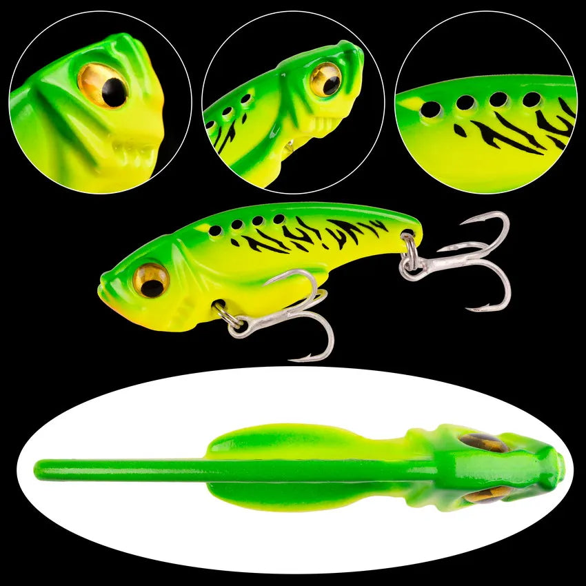 5pcs Metal VIB Fishing Lure Set – Vibration Spoon Hard Bait Crankbait Wobbler Swimbait Cicada 3/7/10/15/20g