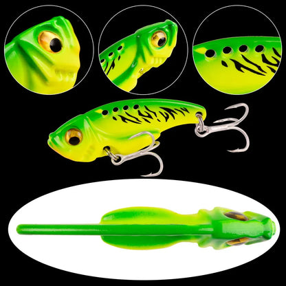 5pcs Metal VIB Fishing Lure Set – Vibration Spoon Hard Bait Crankbait Wobbler Swimbait Cicada 3/7/10/15/20g