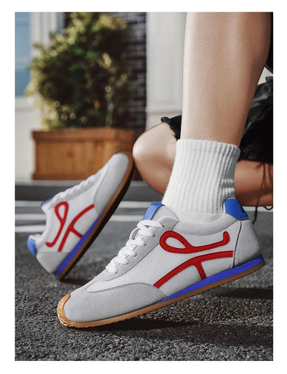 Men's Sporty Casual Shoes Summer 2025 New Model Large Size 45 Canvas Face Youth Student Breathable Leather plus Net Cloth