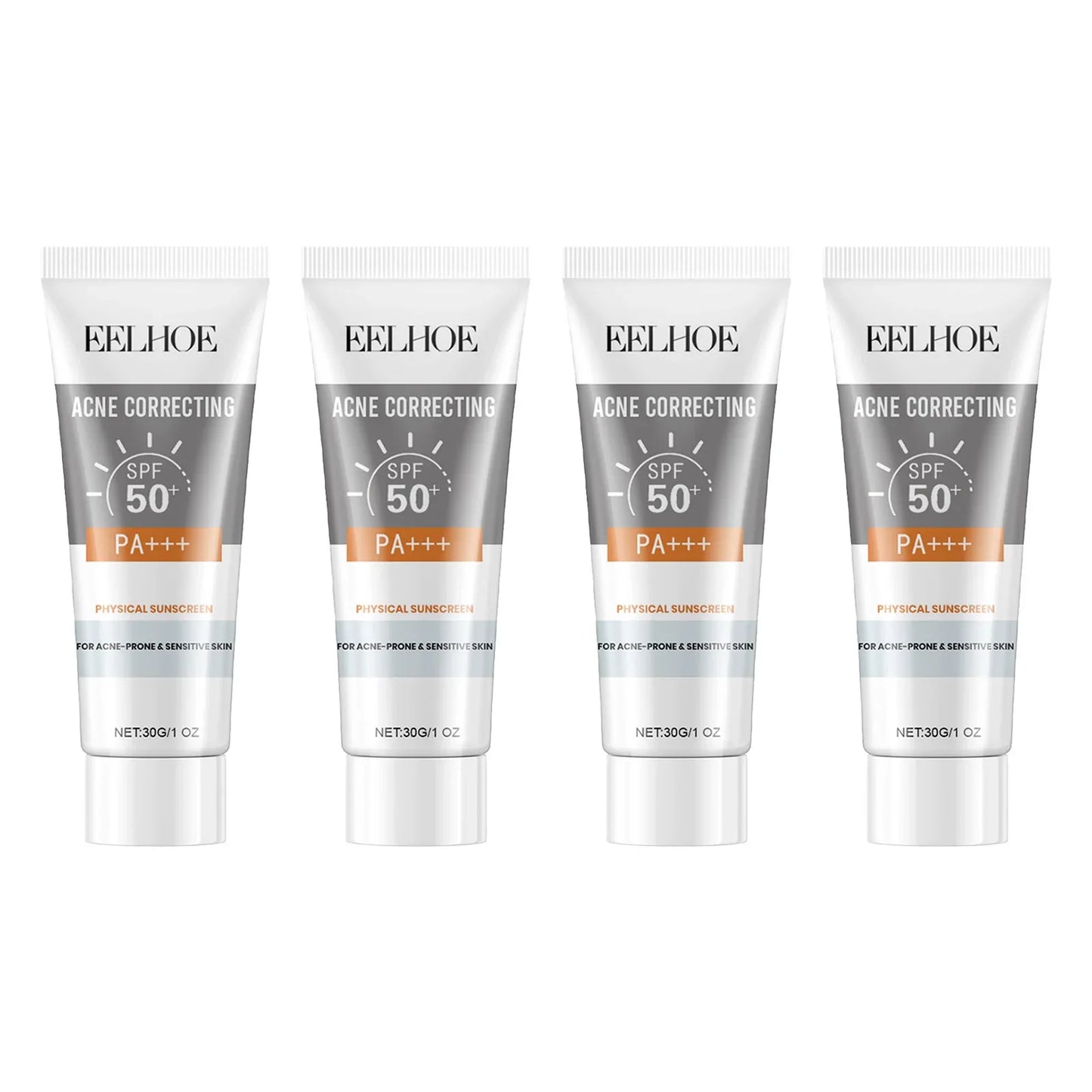 EELHOE 30g Vitamin E Sunscreen Long-lasting Moisturizing Anti-UV Anti-dry Skin SPF 50 Cream Maintains Elasticity Glow Skin Care