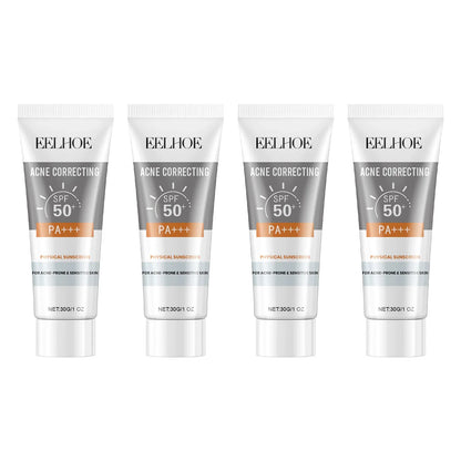 EELHOE 30g Vitamin E Sunscreen Long-lasting Moisturizing Anti-UV Anti-dry Skin SPF 50 Cream Maintains Elasticity Glow Skin Care