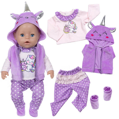 2023 New Cute frog Suits Fit For 43cm Baby Doll 17 Inch Reborn Baby Doll Clothes