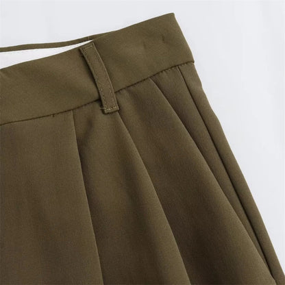 Autumn/Winter New Women's Wear New Fashion Style Slim Fit Short Tank Top Vest Wide Leg Pants Set