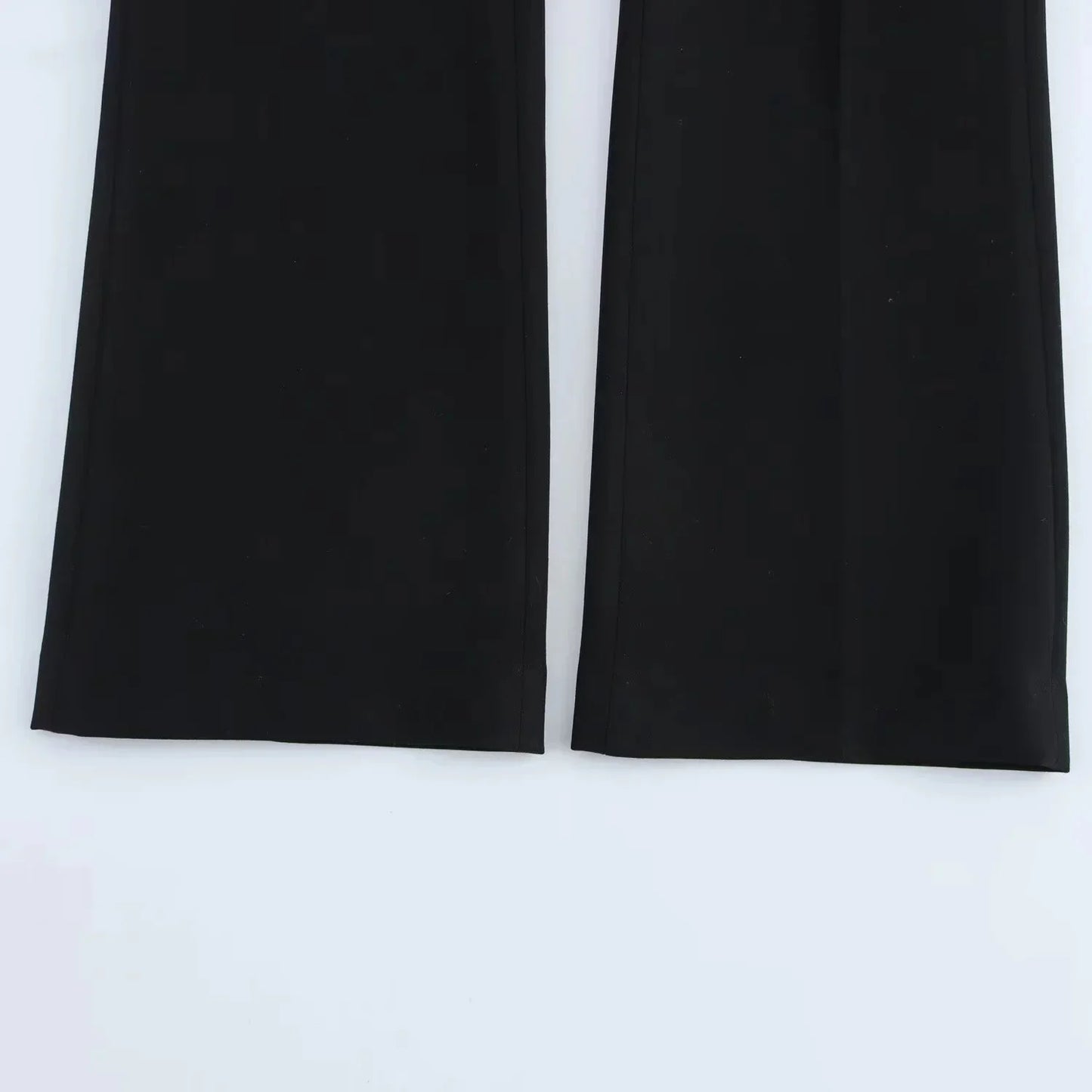KONDALA 2026 Spring Summer Elegant Office Lady Solid Suits Fashion Slim Single Button Shrug Blazers Chic Zipper Flare Pants