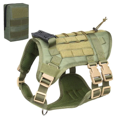 Tactical Dog Harness for Dogs No Pull Adjustable Pet Harness Working Training Easy Control Pet Vest Military Service Dog Harness