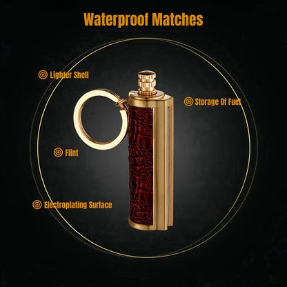 Vintage Permanent Lighter 10000Strikes Flint Metal Match Waterproof Reusable Fire Starter Portable Outdoor Camping Ignition Tool