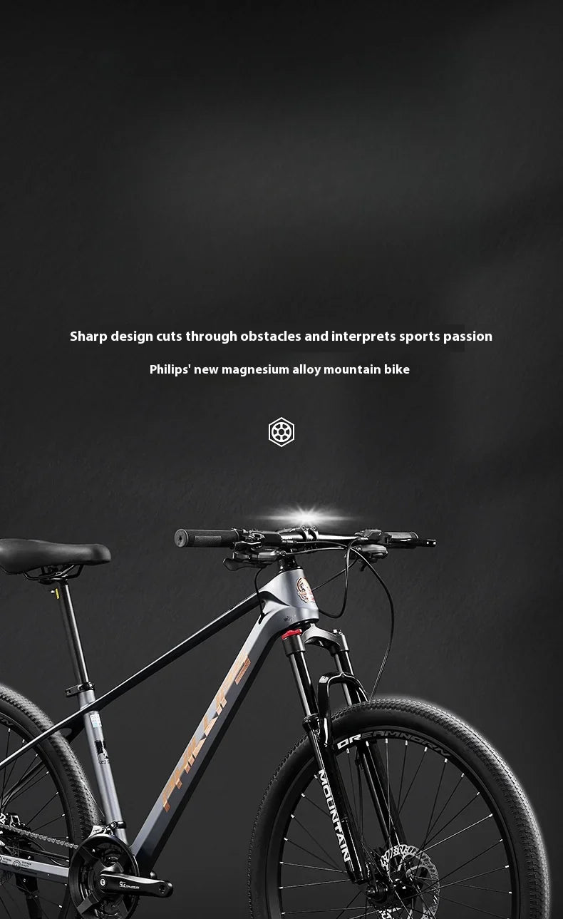 Magnesium Alloy26Inch mountain bike for adults men women, teenagers, and students33Speed Bike Disc Brake Shock Absorption