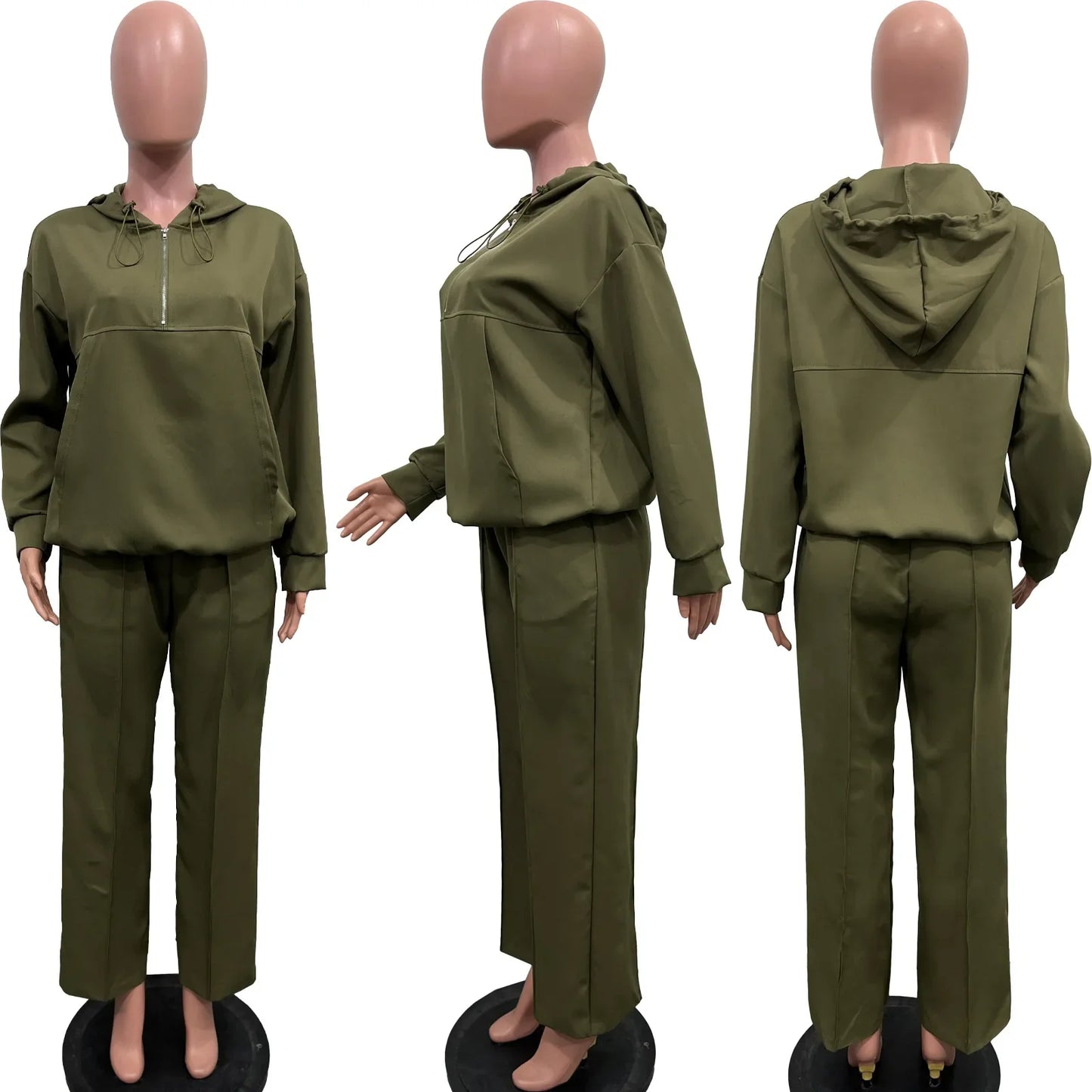 CM.YAYA Long Sleeve Women Set Loose Long Sleeve Hoodies Pant Suits 2024 Spring 2 Two Piece Sets Sporty Tracksuits Street Outfits