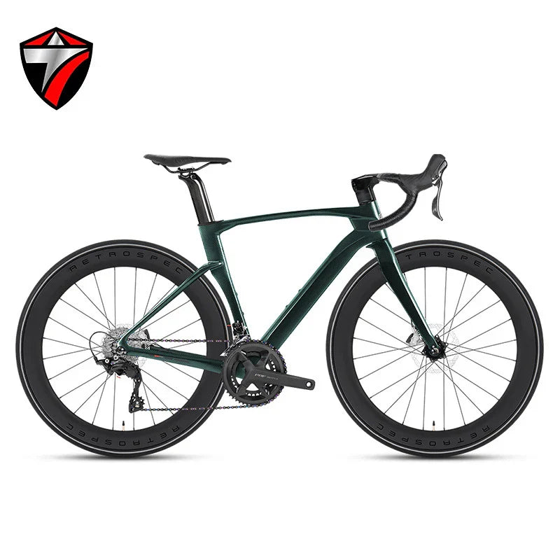 TWITTER Cyclone RS Full Carbon Road Bike – Shimano 105 24-Speed with Hydraulic Disc Brakes