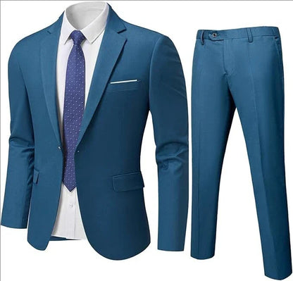 Suit For Men Elegant Wedding 3 Pieces 2 Sets Blazers Full Jackets Vest Pants Formal Fashion Luxury Coats 2025 Classic Costume