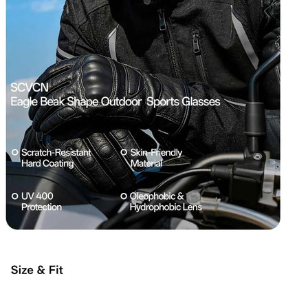 SCVCN New Eagle Beak Fashion Sunglasses Outdoor Cycling Climbing Glasses UV400 for Men Road Bike Women Sports Hiking Eyewear