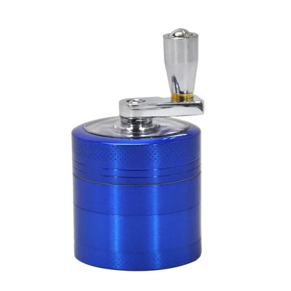 4-Layer Herb & Spice Grinder – 40mm Zinc Alloy Manual Hand Crank Mill