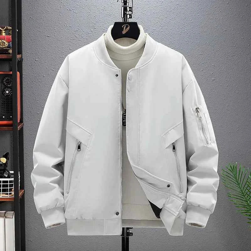 Men's Outdoor Sports and Leisure Windproof Breathable Thick Cotton Baseball Jacket Fashionable Cool Warm Cotton Jacket