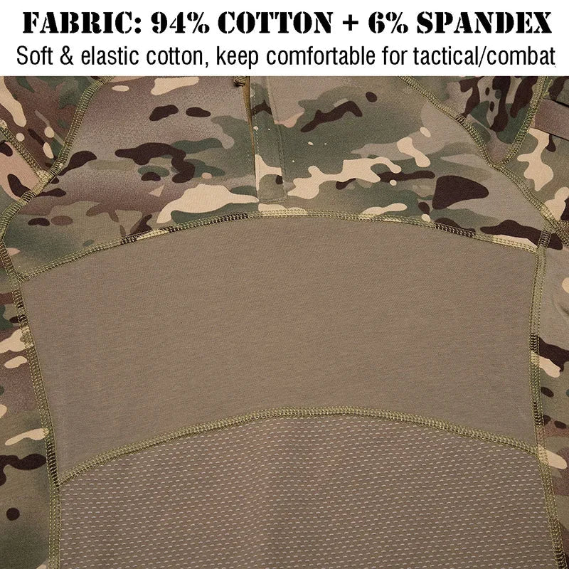 Men's Camouflage Hunting Combat T-Shirt – Tactical Outdoor Tee