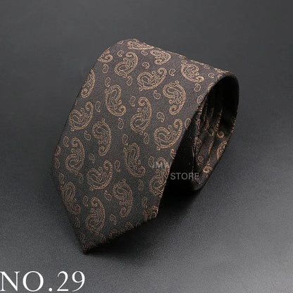 New Design Wedding Men Tie Green Wine Red Paisley Flower Animal Neckties Men Business Dropshipping Groom Collar Accessories Gift