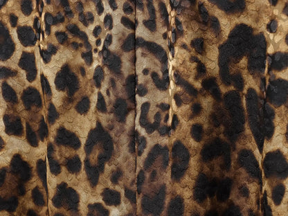 HH Women Autumn 2-Piece Set Chic Leopard Print Turn-Down Collar Pockets Belt Design Blazers+High Waist Zipper Wide-Leg Pants