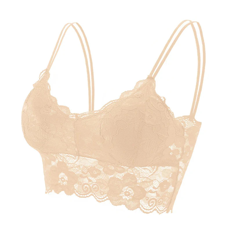 Fashion Women Bralette Bra Female Tops Hot Sale Female Lace Strap Wrapped Chest Shirt Top New Underwear Bras