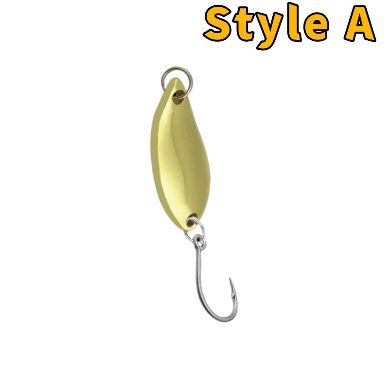 Metal Spoon Fishing Lure – Wobbler Jigging Bait, 2.5g/3.5g/5g, 12 Color Styles