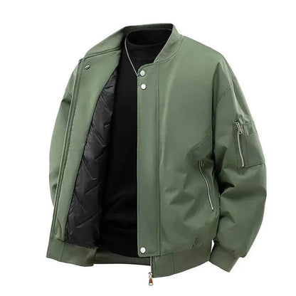 Men's Outdoor Sports and Leisure Windproof Breathable Thick Cotton Baseball Jacket Fashionable Cool Warm Cotton Jacket