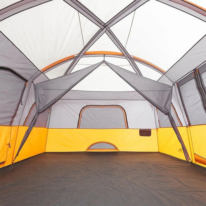 10-12 Person Multi-Room Cabin Tent – Family Camping Tent with Rainfly & Room Divider