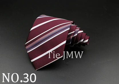 8 cm Tie Gravatas Newest Design Woven 8 cm Silk Necktie Wedding Business Suit Accessories Blue Man Dot Fit Group Party Office