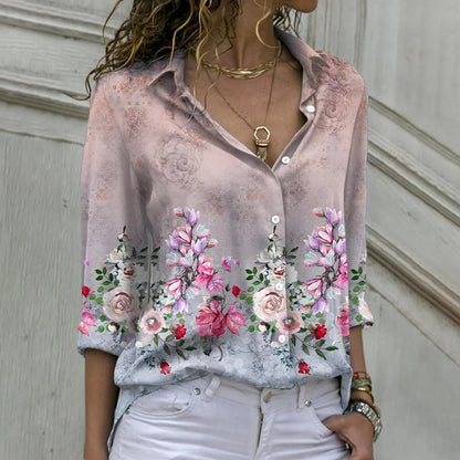 Fashion spring and autumn women shirt loose long-sleeved shirt women casual  shirts