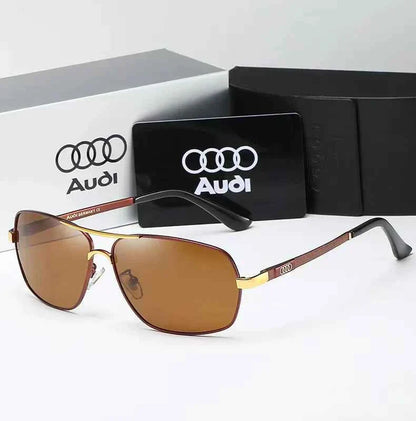 Audi Sunglasses Polarized UV400 Driving Sunglasses for Men/Women Square Frame Glasses Wholesale Gift for Auto Enthusiasts 5571
