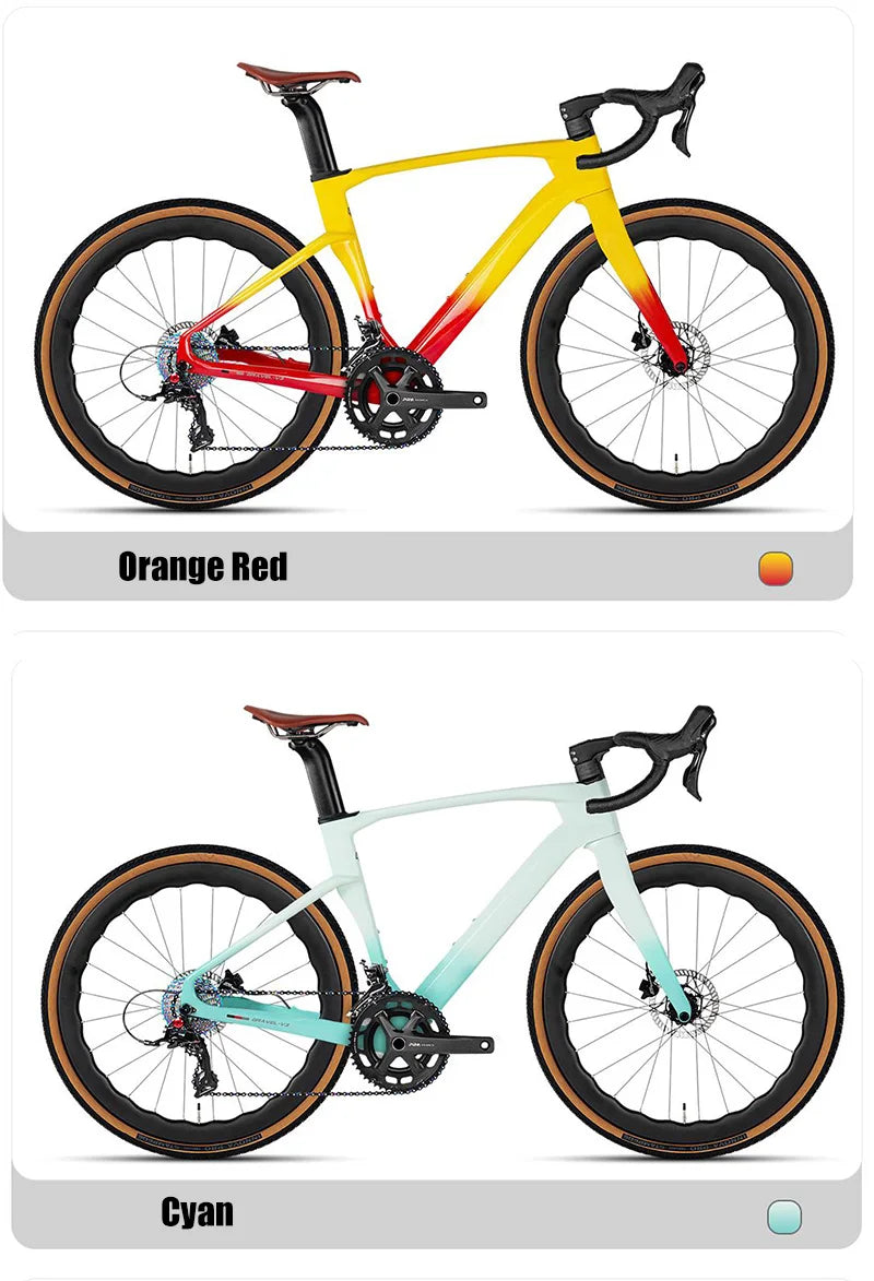 Twitter Carbon Wireless Gravel V3 Gravel Bike 700*40C WheelTop GEX-13S Electronic Road Disc Bicycle With 50mm Carbon Wheelsets