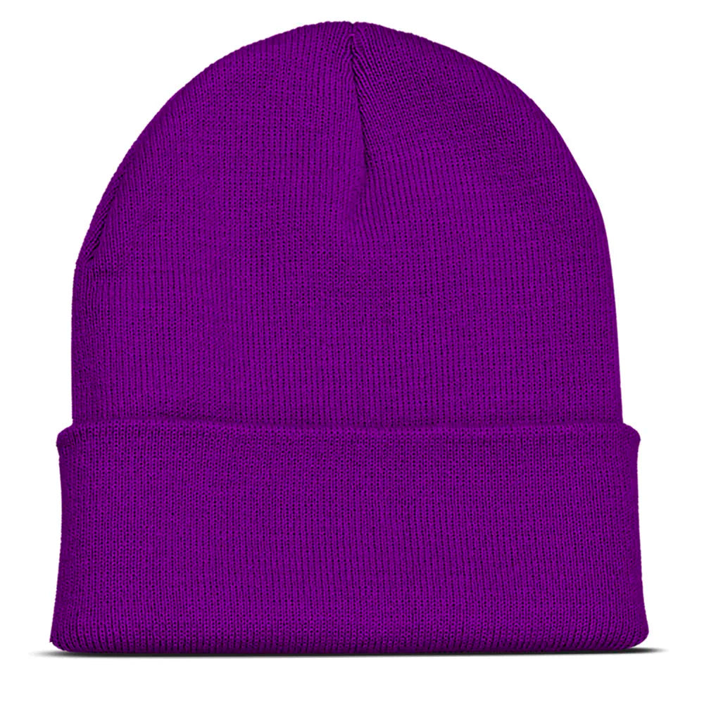 Custom Embroidery Design Logo Text Name Beanies Hats for Men Women Warm Winter Knit Cuff Beanie Cap Wholesale Dropshipping