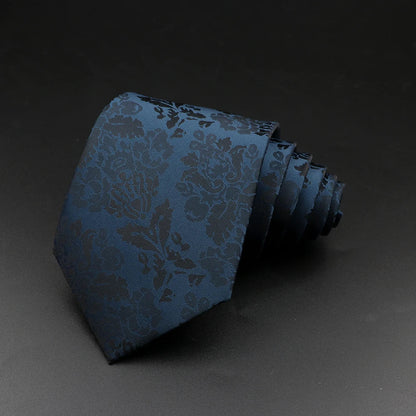 8 cm Tie Gravatas Newest Design Woven 8 cm Silk Necktie Wedding Business Suit Accessories Blue Man Dot Fit Group Party Office