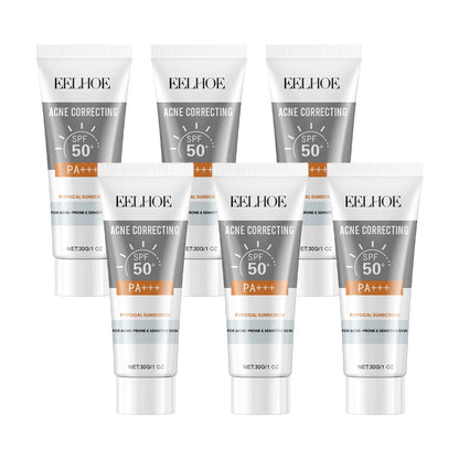 EELHOE 30g Vitamin E Sunscreen Long-lasting Moisturizing Anti-UV Anti-dry Skin SPF 50 Cream Maintains Elasticity Glow Skin Care