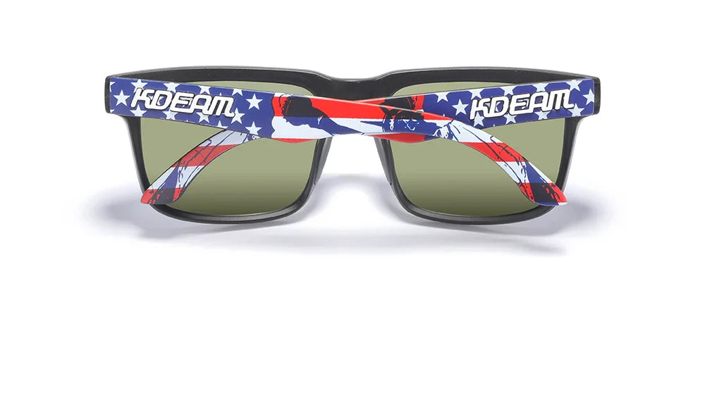 KDEAM Square Men's Polarized Sunglasses Outdoors Lifestyle Coating Sun Glasses New Matching Colors With Box