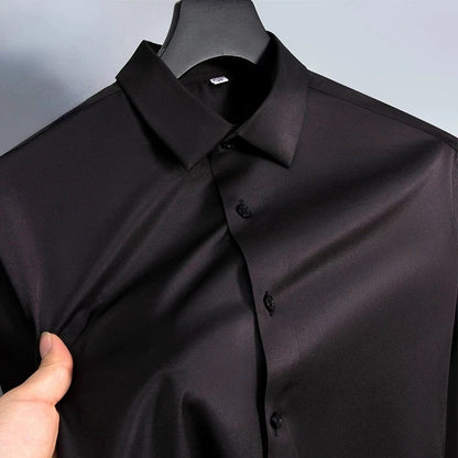 Slim Fit Anti-Wrinkle Men's Dress Shirt - Perfect for Any Occasion, Sizes S-6XL