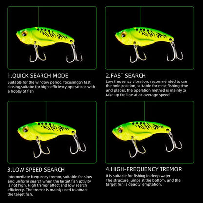 5pcs Metal VIB Fishing Lure Set – Vibration Spoon Hard Bait Crankbait Wobbler Swimbait Cicada 3/7/10/15/20g