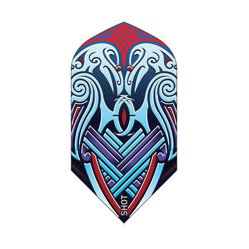 SHOT - Viking Raven Dart Flight - Slim - Blue