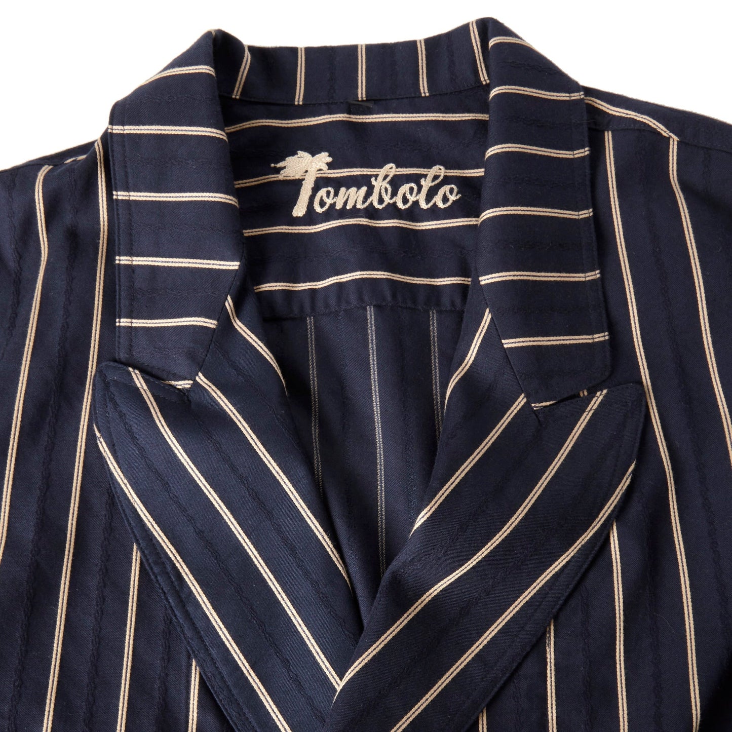 Easy-Going Jacket (Navy Jacquard Stripe)