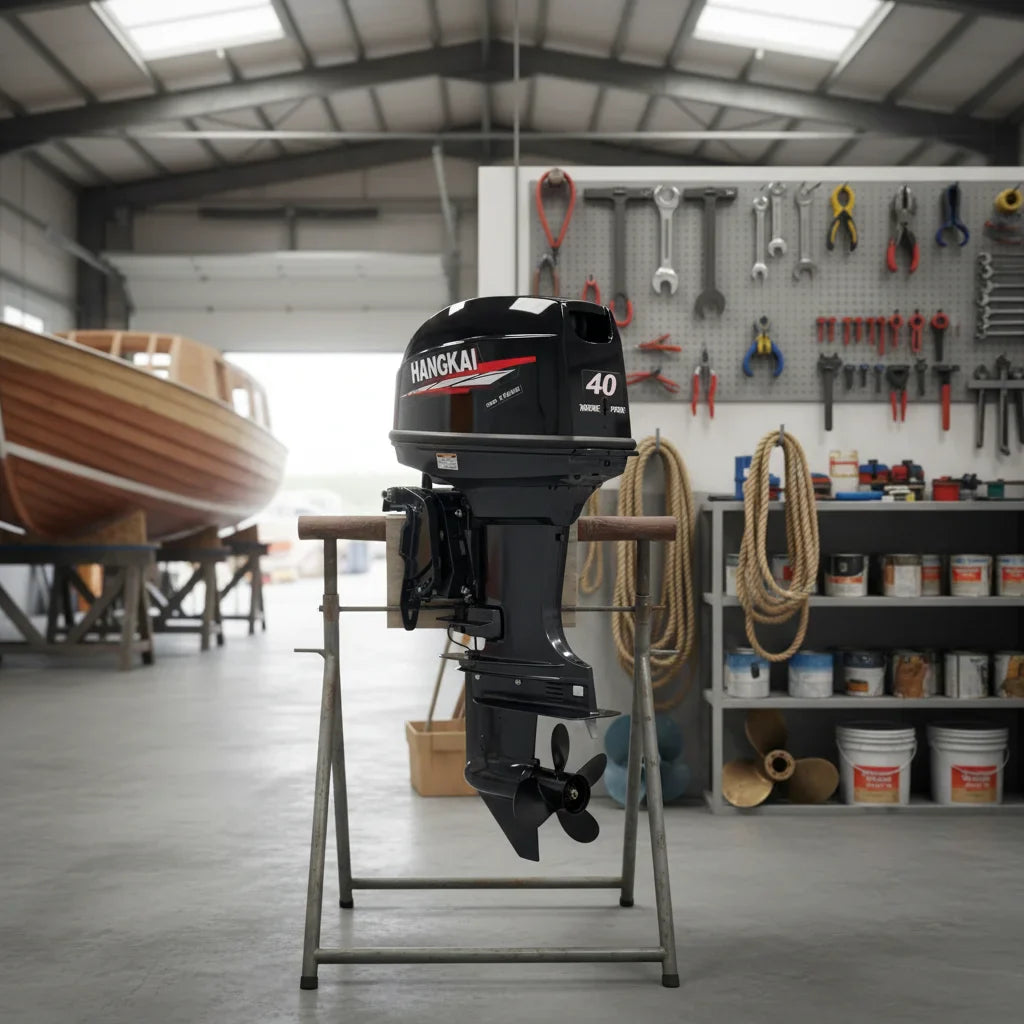 Hangkai 40HP Outboard Motor – 2-Stroke 703cc Water-Cooled Marine Petrol Engine for Fishing & Speed Boats