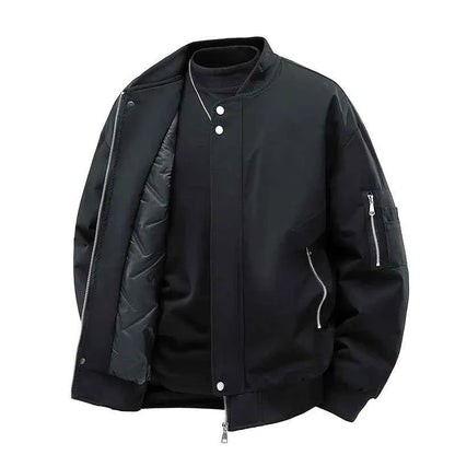 Men's Outdoor Sports and Leisure Windproof Breathable Thick Cotton Baseball Jacket Fashionable Cool Warm Cotton Jacket