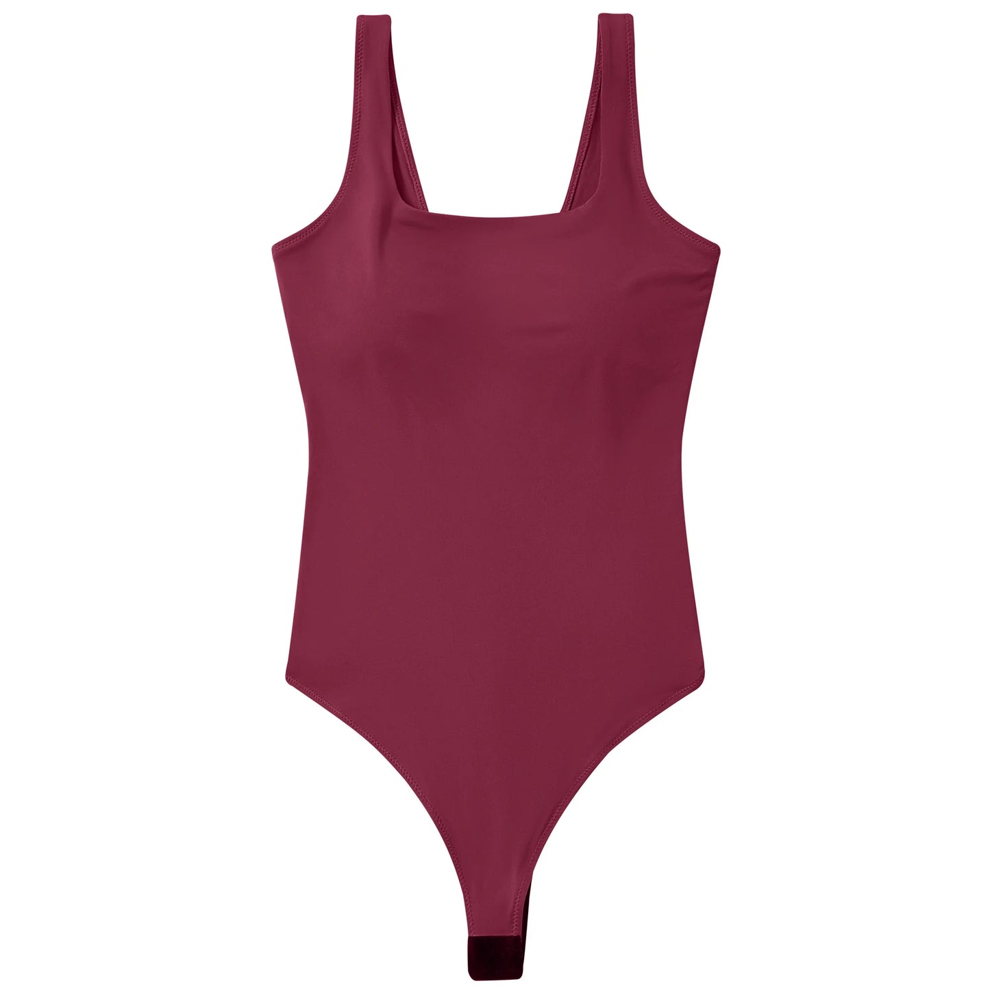 Bodysuits Women Sexy Body Suit One-Piece Romper Solid Sexy Sleeveless Square Neck Padded Tank Tops Jumpsuit Streewear Ladies