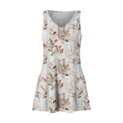 Dresses For Women 2024 Fashion Women'S Casual Print Summer Bohemian Beach Dress With Pockets V Neck Tank Dress Formal Dresses