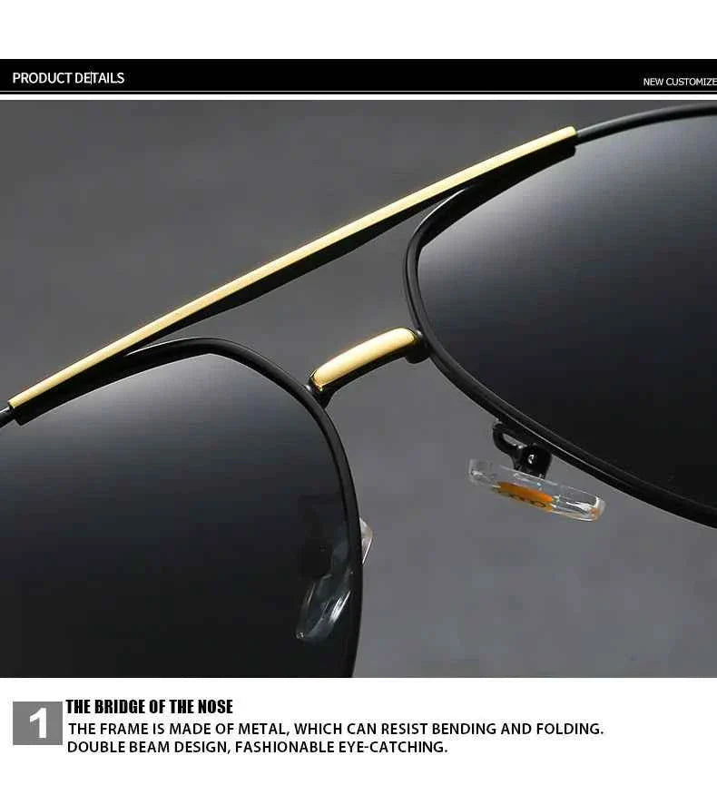 Audi UV400 Polarized AntiGlare Retro Flight Sunglasses Glasses for Motorcycle Classic FrogEye Outdoor Glasses Men Women 558