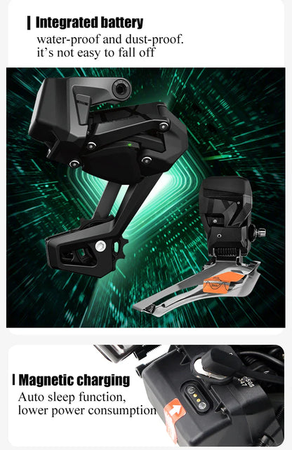 Twitter Full Carbon Road Bike Wireless Electronic Shifting WheelTop EDS TX 2X12 Speed Hydraulic Disc Brake Adult Men's Bicycle