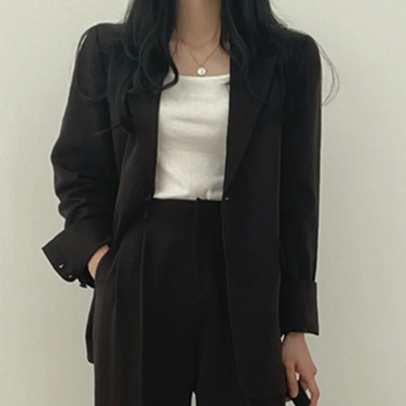 Spring Autumn New in Women's High Waist Loose Luxury Casual Set Pants Fashionable Elegant Comfortable Straight Leg Pants
