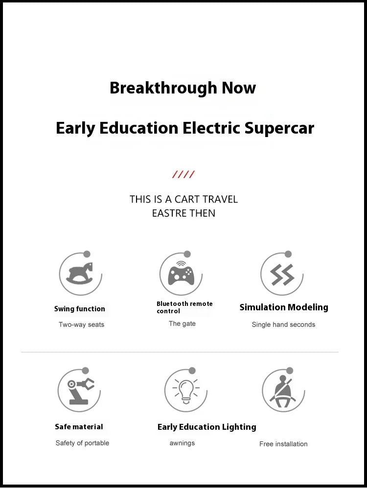Children's Electric Vehicles Male and Female Remote Control Self Driving Four-wheel Drive Batteries Toy Ride On Cars