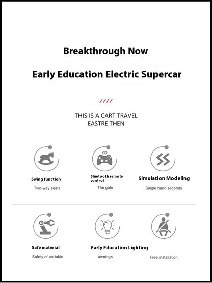 Children's Electric Vehicles Male and Female Remote Control Self Driving Four-wheel Drive Batteries Toy Ride On Cars