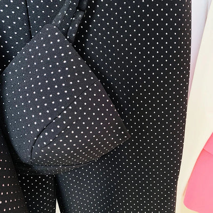 HIGH QUALITY New Fashion 2026 Designer Blazer Suit Set Women's Single Button Diamonds Beaded Camis Blazer Pants Suit 3pcs Set