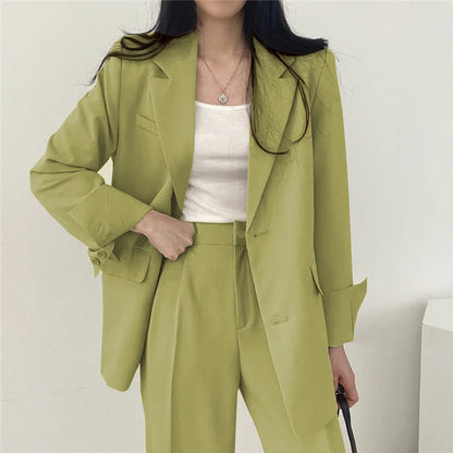 Fall Fashion Long Sleeve Blazer Mujer Pant Sets Blazers Women 2024 Casual Womens 2 Piece Outfit Set Suits Outwear