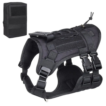 Tactical Dog Harness for Dogs No Pull Adjustable Pet Harness Working Training Easy Control Pet Vest Military Service Dog Harness