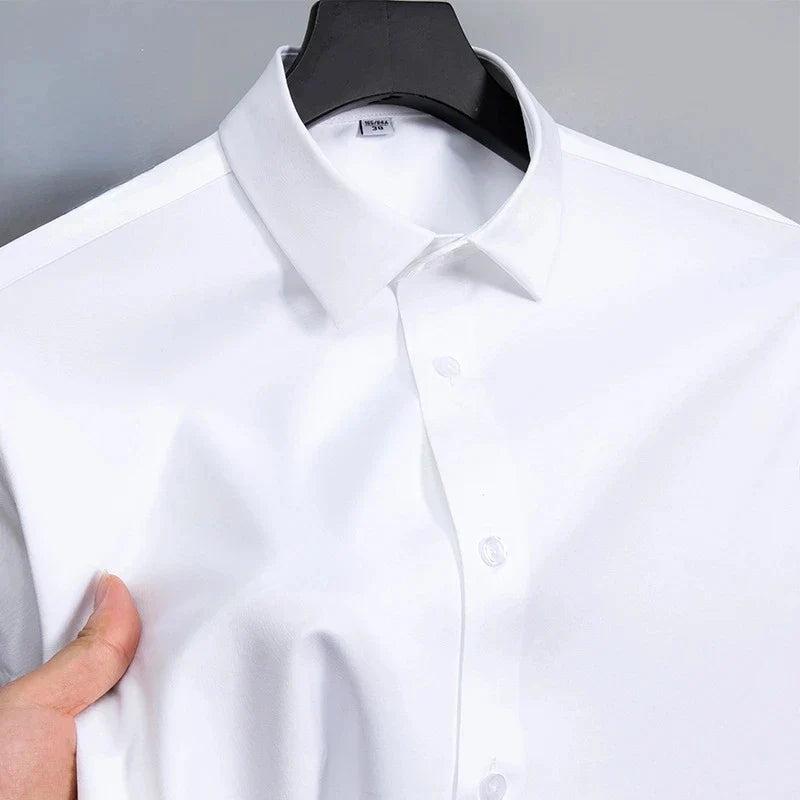Slim Fit Anti-Wrinkle Men's Dress Shirt - Perfect for Any Occasion, Sizes S-6XL