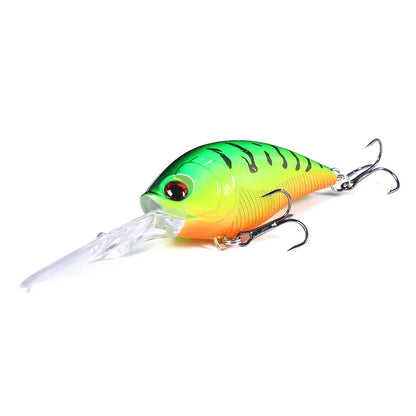 Crankbait Wobbler Fishing Lure – 12.5cm, 20.5g, ABS, 6# Treble Hook, Pike & Carp, 10+ Colors